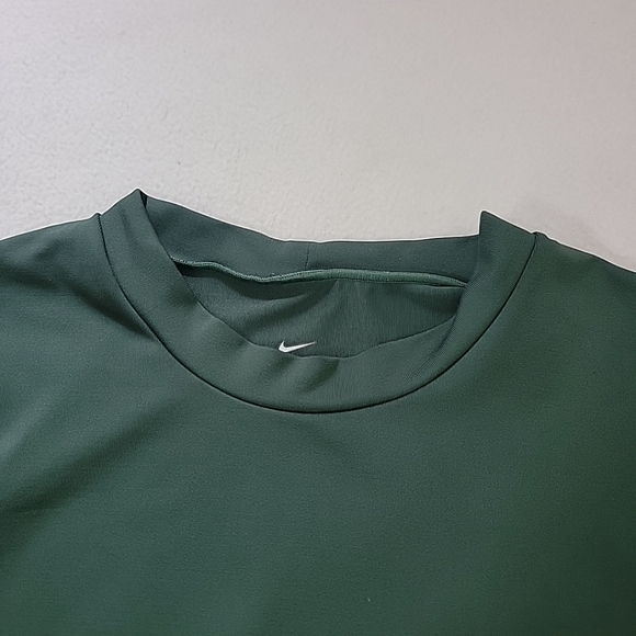 Nike Dri-Fit Men's Green Long Sleeve Pullover Shirt, L - Picture 5 of 8
